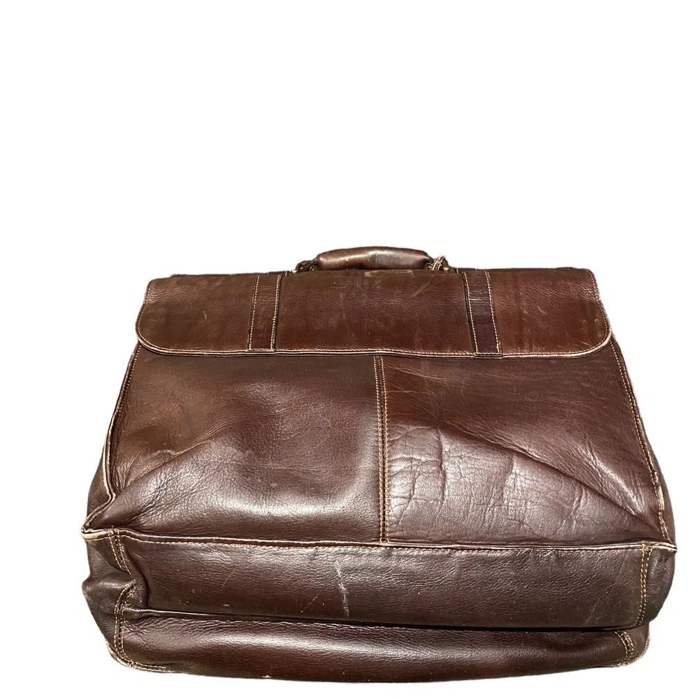 Kenneth Cole Reaction Brown Leather Briefcase